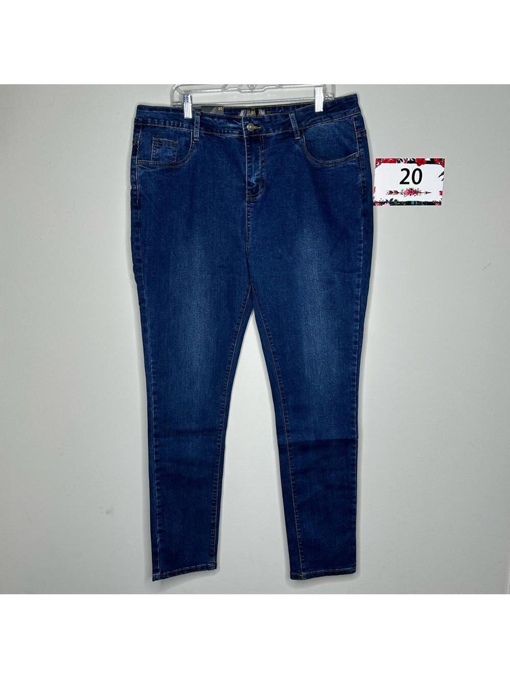 L&B size 20 Boyfriend Skinny Jeans - dark wash denim